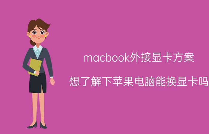 macbook外接显卡方案 想了解下苹果电脑能换显卡吗？